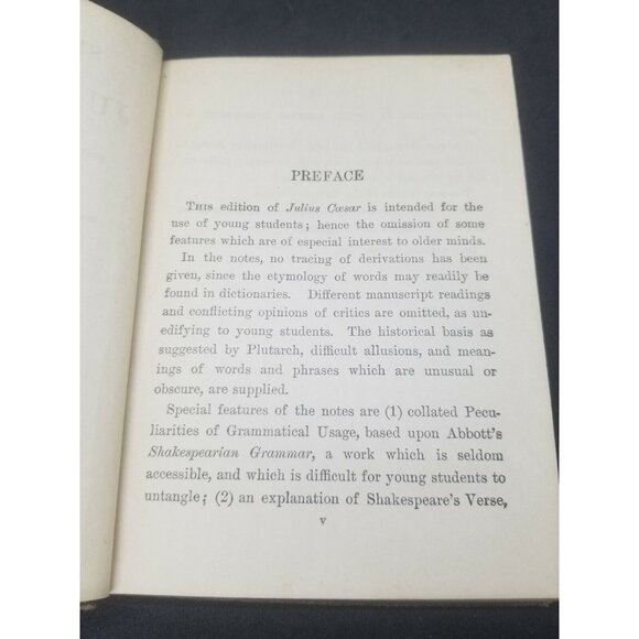 Shakespeare's Julius Caesar 1921 Hardcover Book w Notes Original Copyright 1900 - Picture 10 of 12